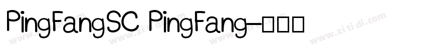 PingFangSC PingFang字体转换